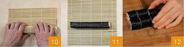 Cắt sushi - cách làm sushi cá hồi