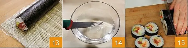 Cách làm Sushi Futomaki 6