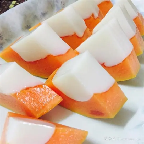 Cách làm thạch đu đủ nước cốt dừa