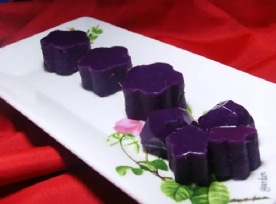 Cách làm thạch khoai lang tím