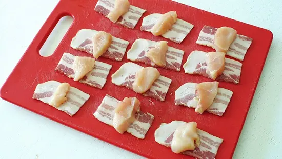 cách làm thịt ba rọi cuộn gà nướng 2