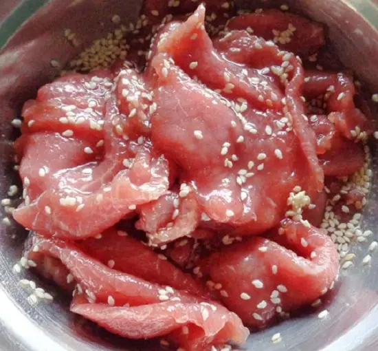 trộn thịt bò - cách làm bò khô