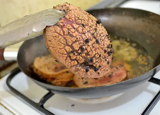 chiên thịt bò