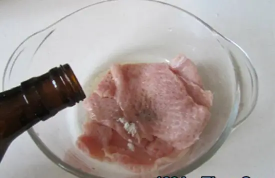 thịt cuộn giòn ướp thịt