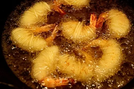 chiên vàng tôm