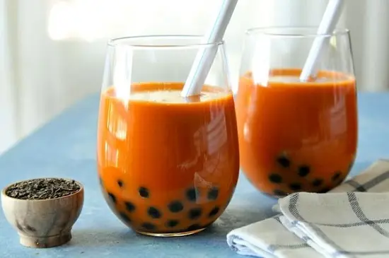 trà sữa Thái dùng cùng với trân châu đều ngon