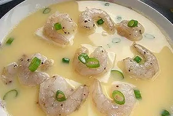 trứng hấp tôm đậu hũ cách làm