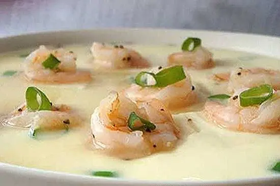 trứng hấp tôm đậu hũ