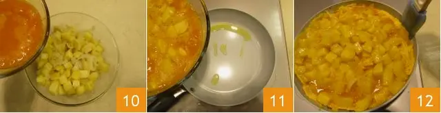 Cách làm trứng tráng khoai tây 5
