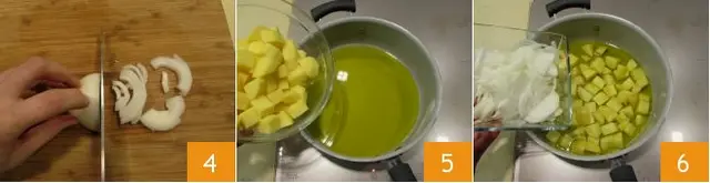 Cách làm trứng tráng khoai tây 3