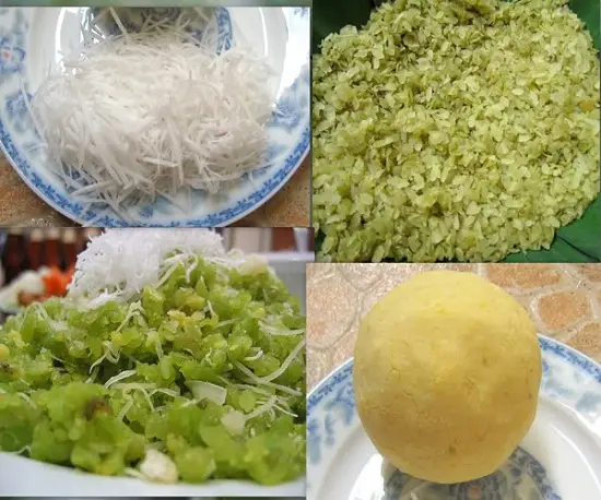xôi cốm cách làm