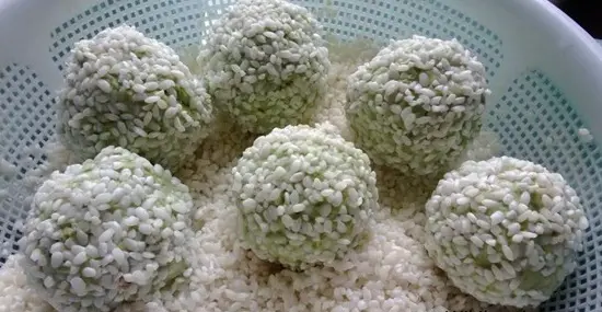 xôi khúc cách làm