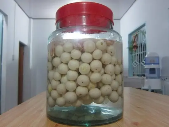 muối cà pháo cho vào lọ