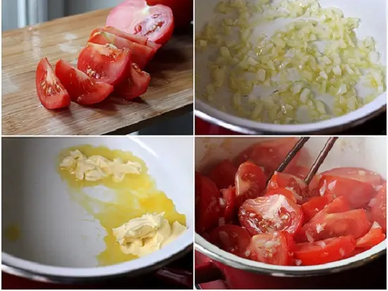nấu bò sốt vang sơ chế