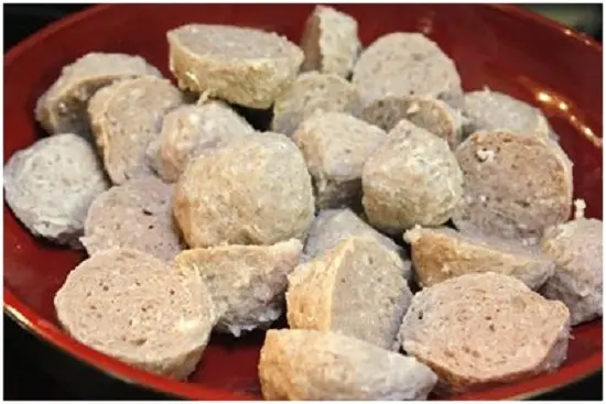 bún bò viên cùng gân