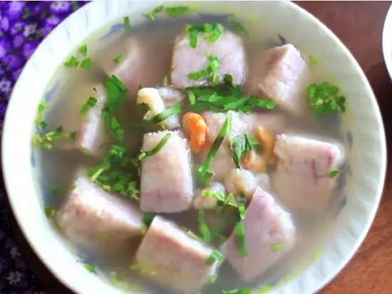 canh khoai môn tôm nõn thơm ngon
