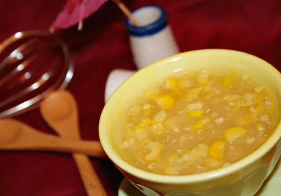 Cách nấu chè ngô ngọt thơm ngon