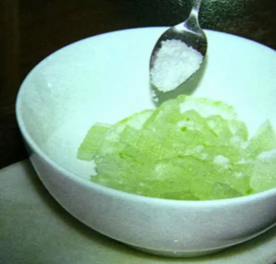 Cách nấu chè nha đam đường phèn -6