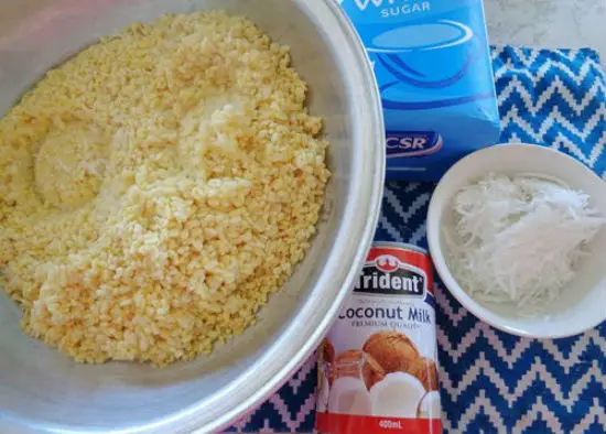 Nguyên liệu nấu chè trôi nước lá dứa nhân đậu xanh
