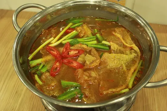 cách nấu lẩu ếch cuối tuần