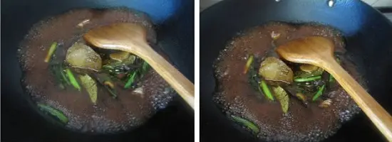 đun sôi nước sốt