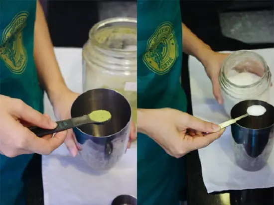 cách pha chế matcha latte trà sữa 2