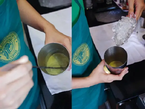 cách pha chế matcha latte trà sữa 3