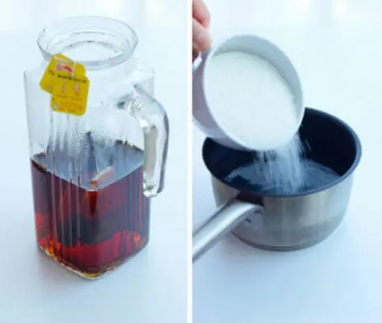 Các bước pha trà vải bạc hà