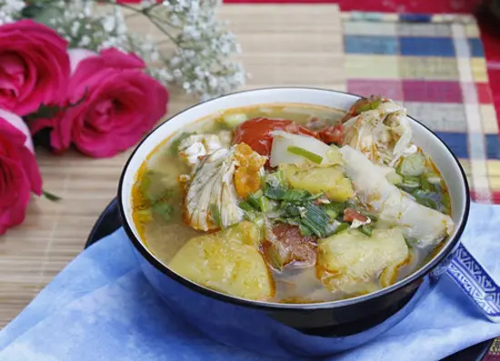 CANH GHẸ NẤU MĂNG CHUA CHÔ NGÀY HÈ DỊU MÁT