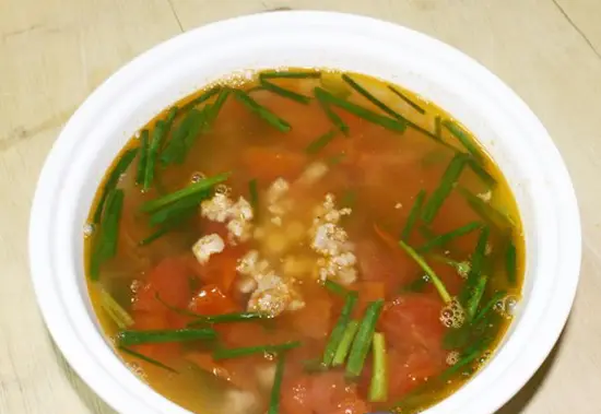CANH THỊT BĂM NẤU CHUA DỄ ĂN NGÀY NẮNG