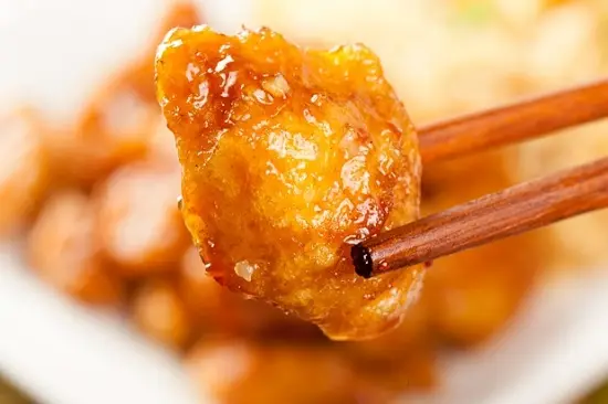 Làm xong món gà sốt cam