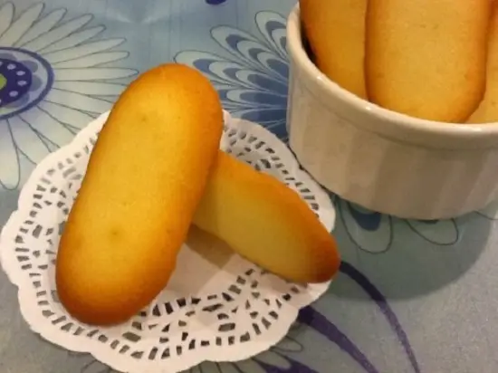 Thành phẩm bánh lưỡi mèo
