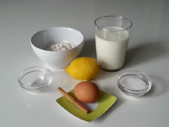 nguyên liệu làm bánh sữa chiên Tây Ban Nha