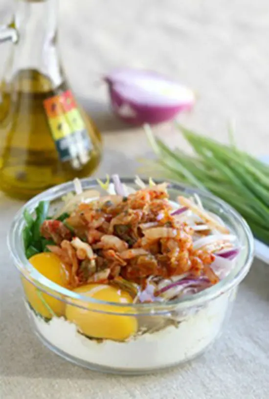 Công thức làm bánh xèo kim chi Hàn Quốc 3
