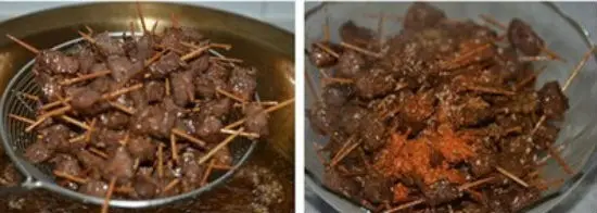 Công thức làm món bò chiên tẩm vừng 5