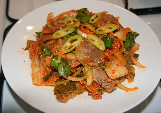 Công thức làm món gỏi bò kim chi
