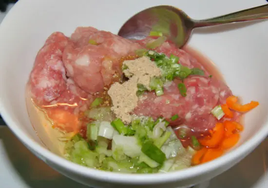 cách làm cải xanh nấu thịt bằm 3