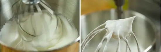 Đánh kem làm souffle trà xanh