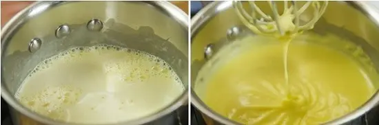 Bước 3 làm souffle trà xanh