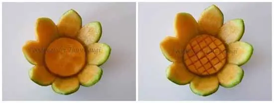 ĐĨA ĐỰNG HOA QUẢ TUYỆT ĐẸP TỪ DƯA