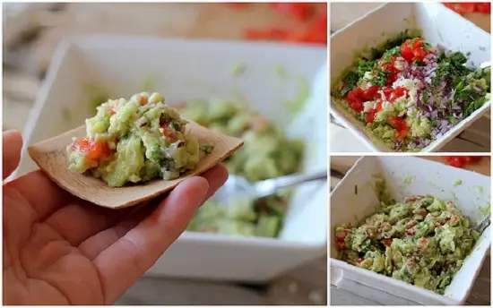hoàn thành món salad bơ từ Mexico