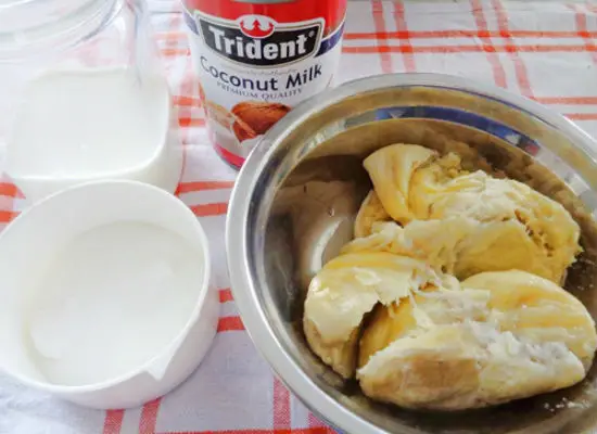 Nguyên liệu làm kem sầu riêng