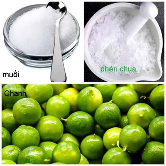 Nguyên liệu ngâm chanh muối