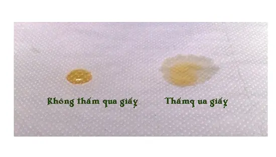phân biệt mật ong thật và mật ong giả dùng giấy ăn