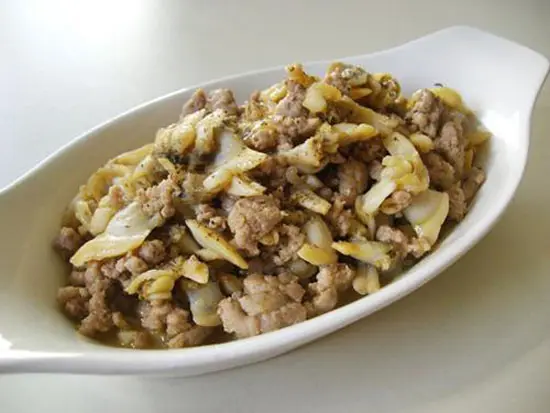món ăn đơn giản từ ngao ngao xào thịt băm