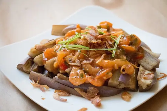Hướng dẫn cách làm cà tím sốt tôm khô