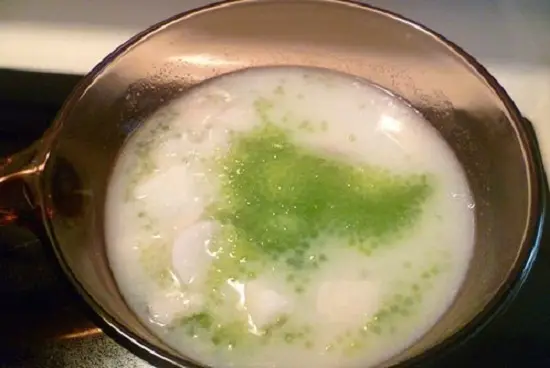 chè khoai sọ bột báng nước cốt dừa cách làm 2