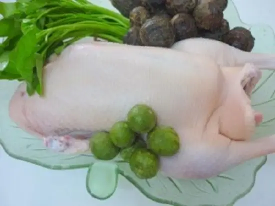 nguyên liệu - cách nấu vịt om sấu