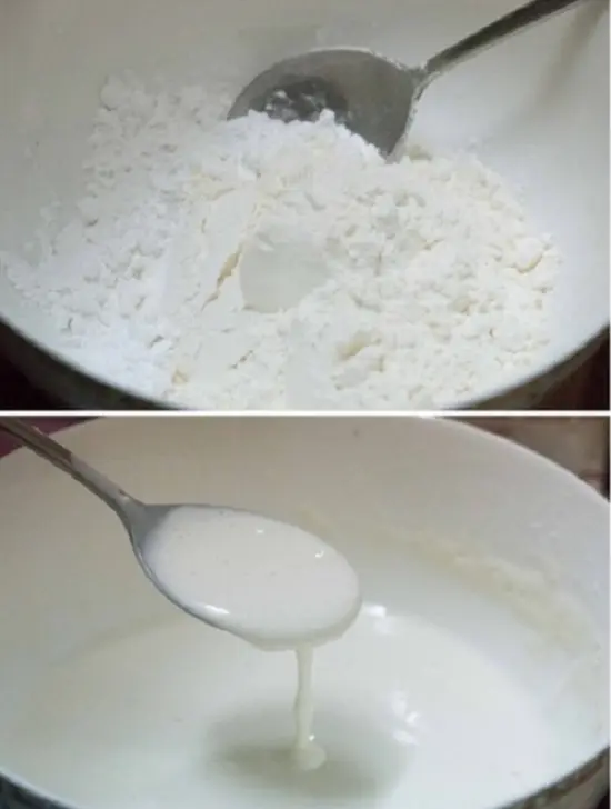 pha bột mỳ làm món bắp bò hầm tiêu xanh
