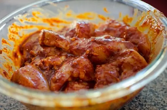 gà hầm cay kiểu hàn